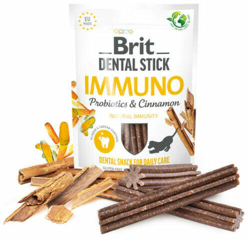 Brit Dental Stick Immuno with Probiotics & Cinnamon 251g kép